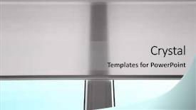  Presentation with blind - Beautiful PPT theme featuring white roller blind backdrop and a light gray colored foreground