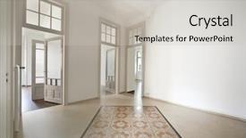  Presentation with traditional medicinal plants - PPT theme consisting of white room - empty traditional home background and a light gray colored foreground