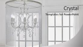 Presentation with ceiling designs abstract architecture white - Presentation consisting of design gitter - six-bulb chandelier with beads pendants background and a light gray colored foreground
