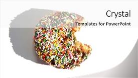  Presentation with white chocolate - Presentation featuring white room for text bite background and a white colored foreground