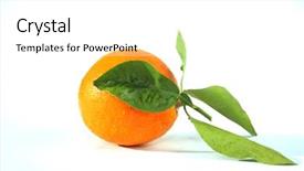  Presentation with 2018 goals text on white - Amazing slide deck having white room for text citrus backdrop and a white colored foreground