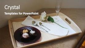  Presentation with indulgence chocolate - Cool new presentation theme with white rose presentation - fancy chocolate truffles served backdrop and a  colored foreground