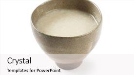  Presentation with alcohol white - Beautiful PPT theme featuring white sake a japanese rice backdrop and a white colored foreground