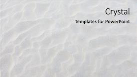  Presentation with white sand - Beautiful theme featuring white sand background backdrop and a light gray colored foreground