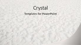  Presentation with white sand - Amazing presentation theme having white sand background backdrop and a white colored foreground