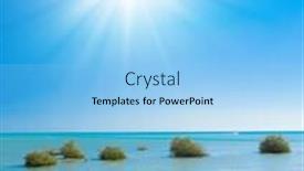  Presentation with divine - Amazing presentation theme having white sand divine blue backdrop and a light blue colored foreground