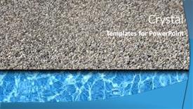  Presentation with pavement - Theme featuring white sand stone pavement with pool background background and a gray colored foreground