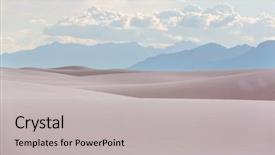  Presentation with sand dunes - Colorful slide deck enhanced with white sands national monument new backdrop and a light gray colored foreground