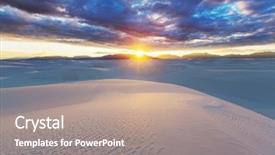  Presentation with white sand - Audience pleasing slides consisting of white sands national monument new backdrop and a coral colored foreground