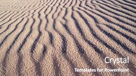  Presentation with ripple - Presentation theme featuring white sands national park ripple background and a  colored foreground