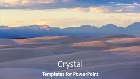  Presentation with park - Theme consisting of white sands park in usa background and a gray colored foreground