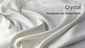  Presentation with silk - Presentation featuring white satin - closeup of lines in silk background and a light gray colored foreground