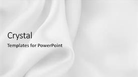  Presentation with silk - Presentation design enhanced with white satin - natural silk texture background and a white colored foreground