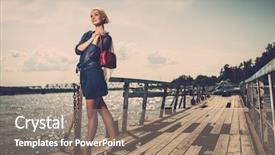  Presentation with bag - Beautiful theme featuring white scarf and red bag backdrop and a coral colored foreground