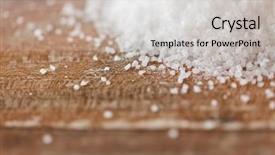  Presentation with salt food - Amazing presentation having white sea salt heap backdrop and a light gray colored foreground