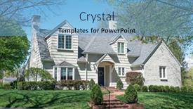  Presentation with white house - Beautiful PPT layouts featuring white-shake-and-stone-house backdrop and a light blue colored foreground