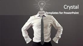  Presentation with anonymous - Audience pleasing presentation design consisting of white shirt and black backdrop and a gray colored foreground