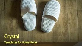  Presentation with floor - Cool new theme with white slippers on the floor backdrop and a  colored foreground