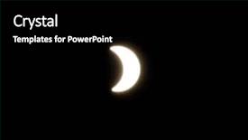  Presentation with solar light - Presentation theme consisting of white solar eclipse abstract light background and a black colored foreground