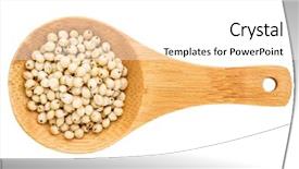  Presentation with sorghum - Beautiful presentation design featuring white sorghum grain backdrop and a white colored foreground