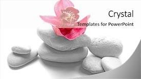  Presentation with orchids orchid red orchid orchid - Slide deck consisting of white spa stones and red background and a  colored foreground