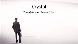  Presentation with space suit - Theme having white space background with lines background and a  colored foreground