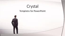  Presentation with space suit - Presentation design featuring white space background with lines background and a  colored foreground