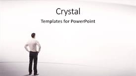  Presentation with space suit - Amazing slides having white space background with lines backdrop and a pink colored foreground