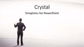  Presentation with space suit - Slides with white space background with lines background and a  colored foreground