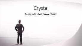  Presentation with space suit - Presentation theme with white space background with lines background and a  colored foreground