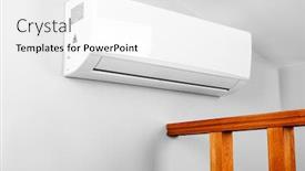  Presentation with conditioner - Slides featuring white-split-air-conditioner background and a white colored foreground