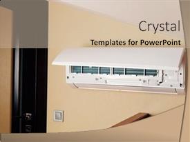 White Split Air Conditioner PPT template 65 | CrystalGraphics