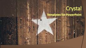  Presentation with old wood - Cool new PPT theme with white star shape stencil painted backdrop and a tawny brown colored foreground