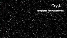  Presentation with twinkling stars - Beautiful PPT theme featuring white stars and twinkles backdrop and a black colored foreground