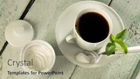  Presentation with sweetener - Audience pleasing PPT theme consisting of alternative sweeteners sugar substitutes - white stevia natural sweetener backdrop and a mint green colored foreground