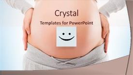  Presentation with pregnant woman - PPT layouts featuring white sticker and a smiley background and a lemonade colored foreground