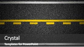  Presentation with asphalt road - Slides with white straight line background - road top view asphalt highway background and a dark gray colored foreground