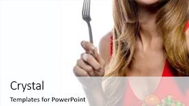  Presentation with fresh fruits salad on white - Amazing PPT layouts having white studio shot eating salat backdrop and a  colored foreground