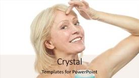  Presentation with lime green and white flower - Colorful PPT layouts enhanced with white studio shot with flower backdrop and a  colored foreground