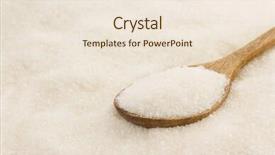  Presentation with sugar - Cool new PPT theme with white sugar and wooden spoon backdrop and a lemonade colored foreground