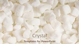  Presentation with sugar cubes - Colorful PPT theme enhanced with white sugar cubes arranged at the background backdrop and a lemonade colored foreground