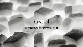  Presentation with sugar cubes - PPT layouts having white sugar cubes lit from below background and a light gray colored foreground
