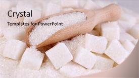  Presentation with sugar and biofuel or ethanol - Slides consisting of white sugar in light background background and a lemonade colored foreground