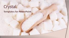  Presentation with background - Beautiful PPT theme featuring white sugar in light background backdrop and a lemonade colored foreground