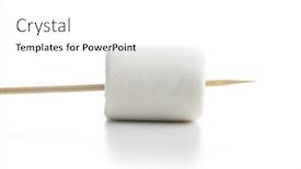  Presentation with sweet candy - PPT layouts with white-sweet-marshmallows-candy background and a white colored foreground