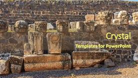  Presentation with ancient ruins - Amazing slide deck having white synagogue in which jesus backdrop and a tawny brown colored foreground