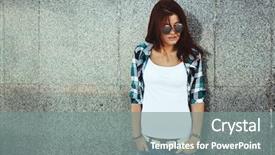  Presentation with wall street - PPT layouts enhanced with white t-shirt and fashion background and a gray colored foreground