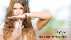  Presentation with time is running out - PPT theme having white t-shirt doing time background and a  colored foreground