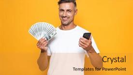  Presentation with process division of cell isolated - Amazing presentation having white t-shirt holding cell backdrop and a gold colored foreground