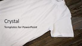  Presentation with wooden - Amazing presentation design having white t-shirt on wooden backdrop and a light gray colored foreground